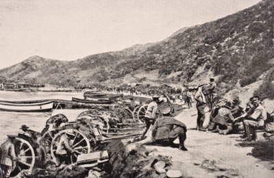 Truppe australiane ad Anzac Cove, Penisola di Gallipoli, Turchia, 1915, da 